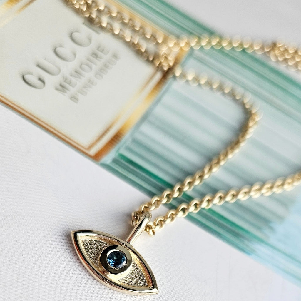 Evil Eye Pendant Necklace- Gold
