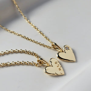 Gold Perfectly Imperfect Heart Necklace