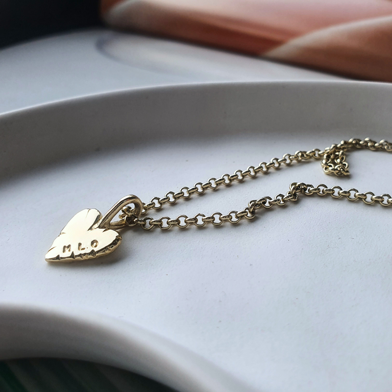 Gold Perfectly Imperfect Heart Necklace