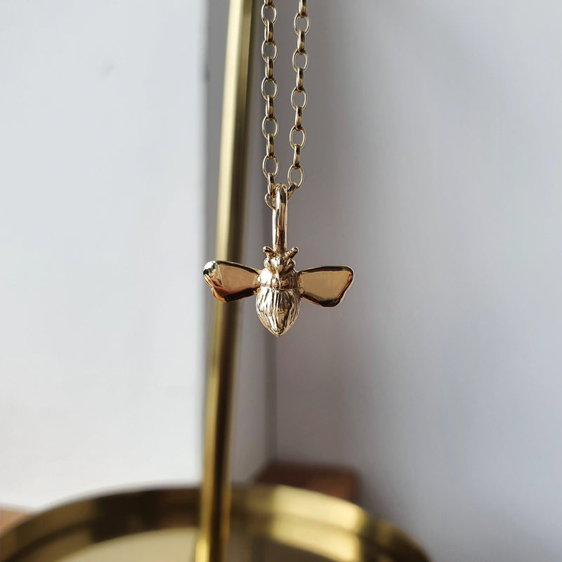 Gold Bee Necklace