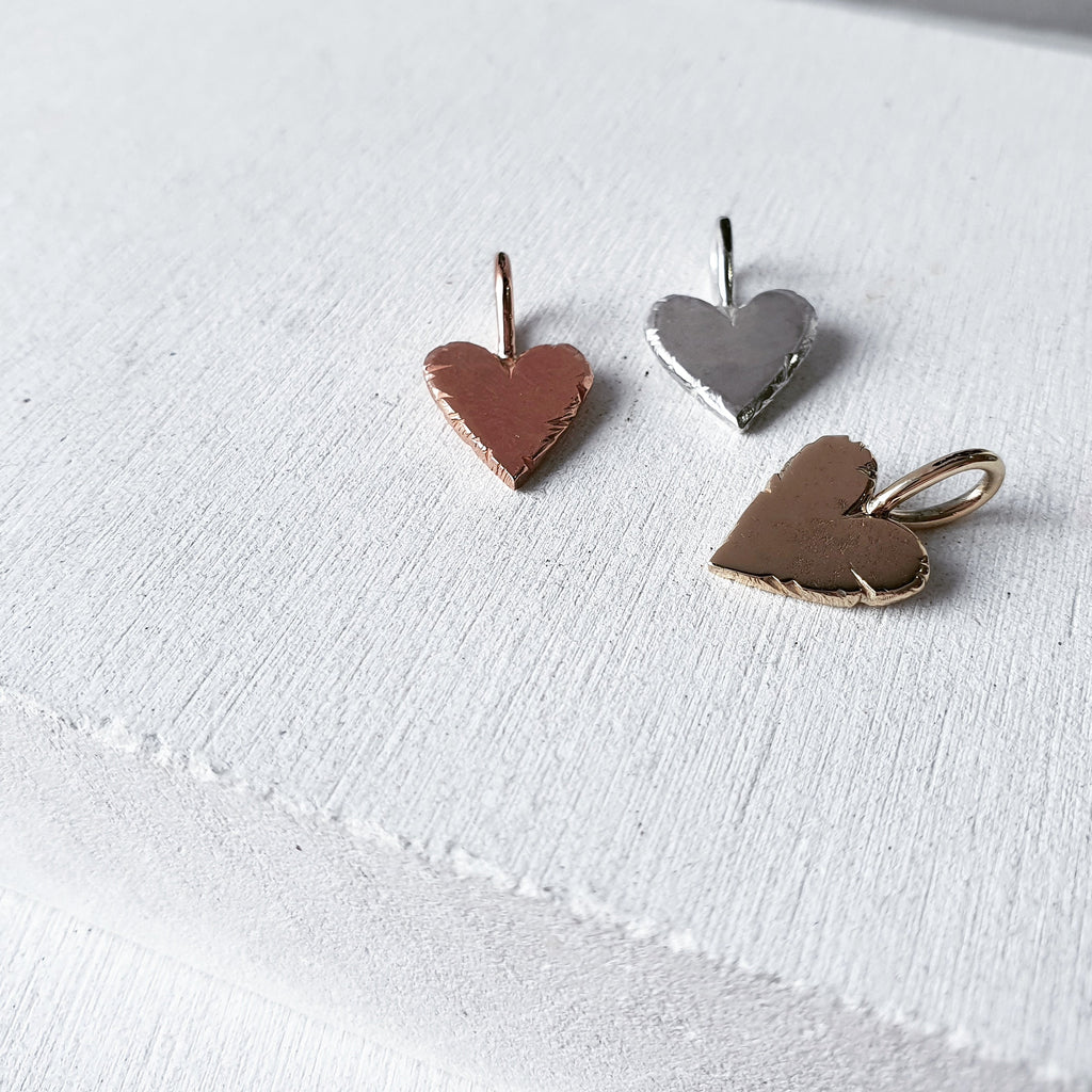 Perfectly Imperfect Heart Charms