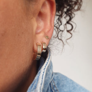 Small Lyra Hoop Earrings